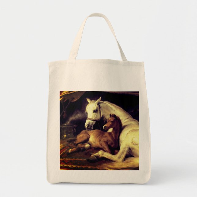 Tote Bag Chevaux d'atterrisseur (Devant)