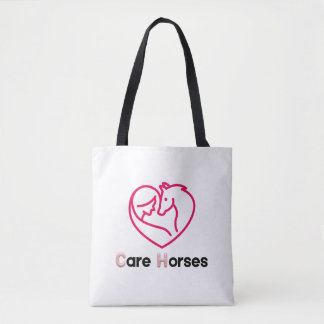Tote Bag Chevaux de soins Conception de la Journée national