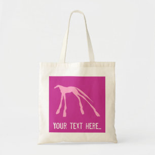 Tote Bag Chevaux modernes roses Fourre-tout