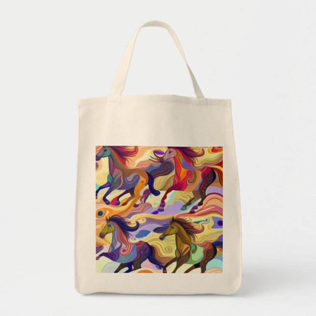 Tote Bag Chevaux sauvages (Devant)