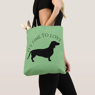 Tote Bag Cheveux courts Dachshund - Silhouette 1