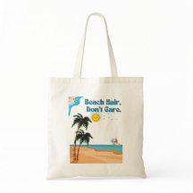 Cheveux de plage, ne vous en souciez pas.sac fourr