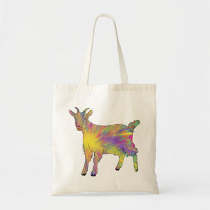 Tote Bag Chèvre Arc-en-ciel Artistique Mignonne Animal de F