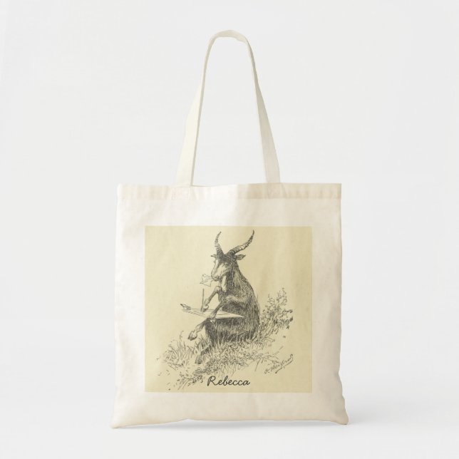 Tote Bag Chèvre d'artiste (Devant)