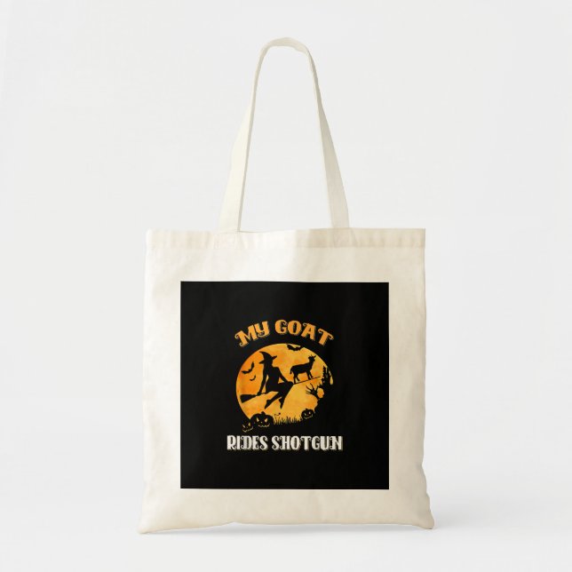 Tote Bag Chèvre Shotgun Effrayant Halloween (Devant)