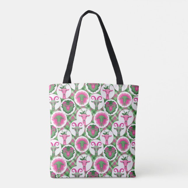 Tote Bag Chèvres Hipster | par TotallyGoatally™ (Dos)