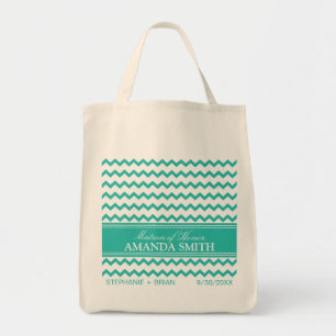 Tote Bag Chevron a personnalisé la noce Fourre-tout