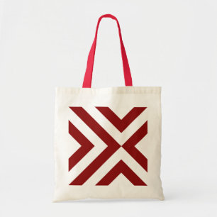 Tote Bag Chevrons rouges et blancs
