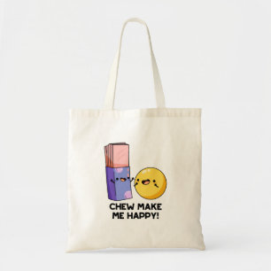 Tote Bag Chew Me Rendre Joyeux Pun De Bonbons Drôle