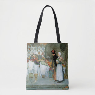 Tote Bag Chez le fleuriste par Childe Hassam, Vintage Fine