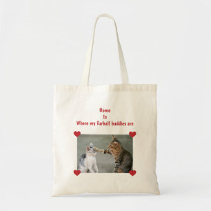 Tote Bag Chez moi, c'est là que sont mes copains de furball