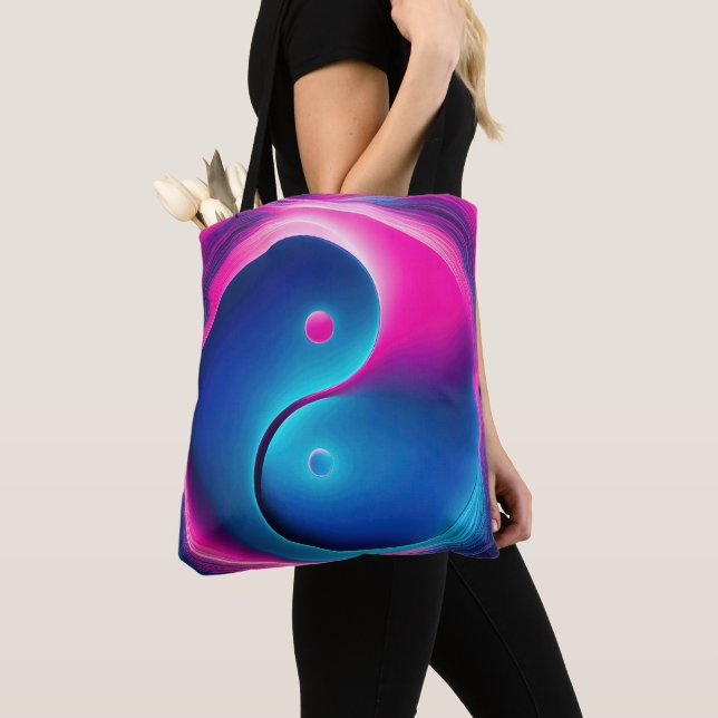 Tote Bag Chi Fusion : Les énergies dynamiques de Yin Yang (De près)