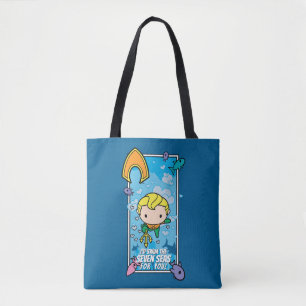 Tote Bag Chibi Aquaman - Je nagerai les sept mers