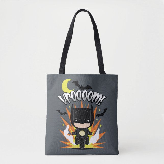 Tote Bag Chibi Batman Batcycle (Devant)