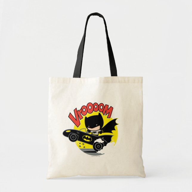 Tote Bag Chibi Batman Dans Le Batmobile (Devant)