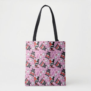Tote Bag Chibi Catwoman, Harley Quinn, et Motif Kittens
