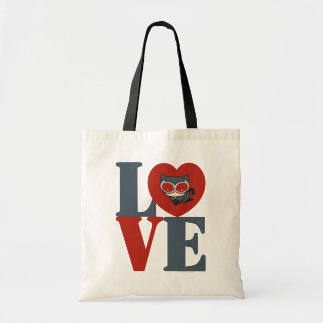 Tote Bag Chibi Catwoman LOVE (Devant)