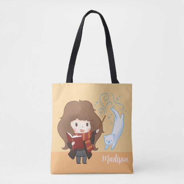 Tote Bag Chibi Hermione Granger Patronus (Devant)