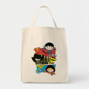 Tote Bag Chibi Héros Prêts À L'Action !