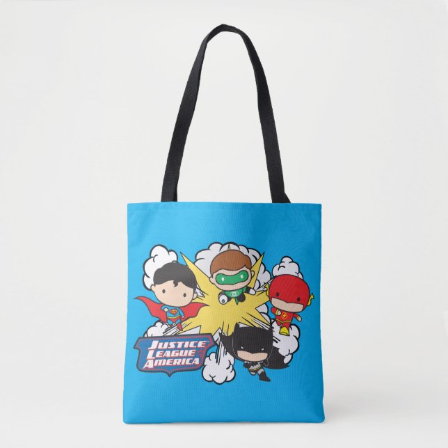 Tote Bag Chibi Justice League of America Explosion (Devant)