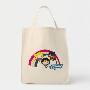 Tote Bag Chibi Justice League Rainbow