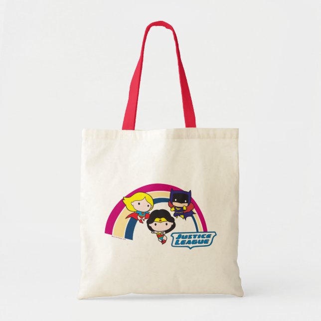 Tote Bag Chibi Justice League Rainbow (Devant)