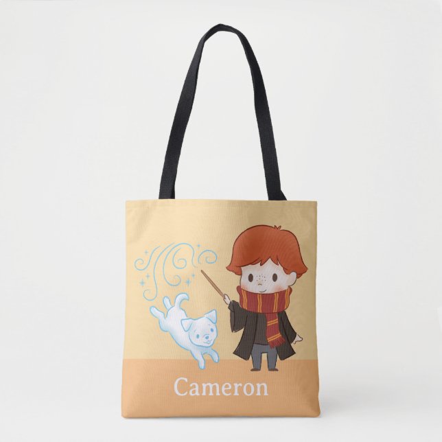Tote Bag Chibi Ron Weasley Patronus (Devant)