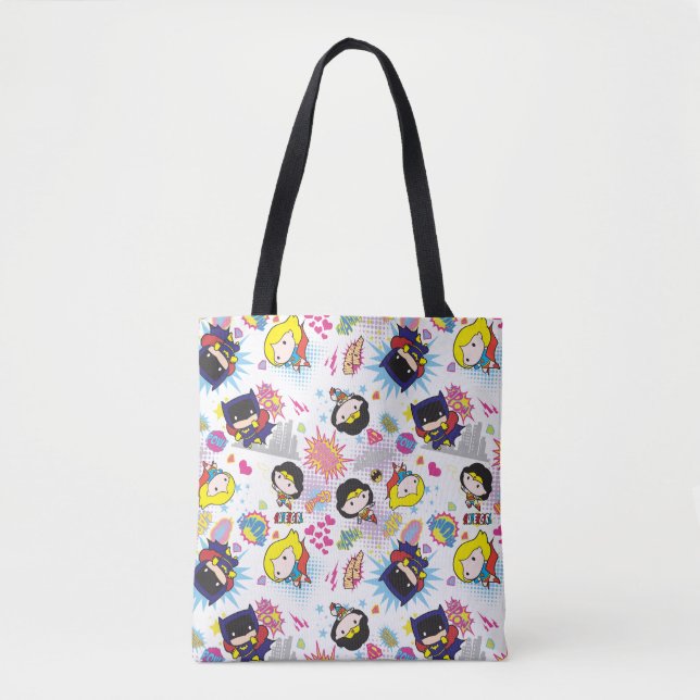 Tote Bag Chibi Super Heroine Motif (Devant)