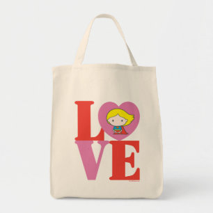 Tote Bag Chibi Supergirl LOVE