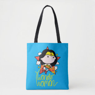 Tote Bag Chibi Wonder Woman vole avec Lasso