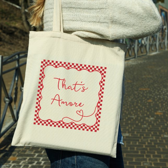 Tote Bag Chic 'C'est l'amour' Thème Italien Personnalisable (Créateur téléchargé)