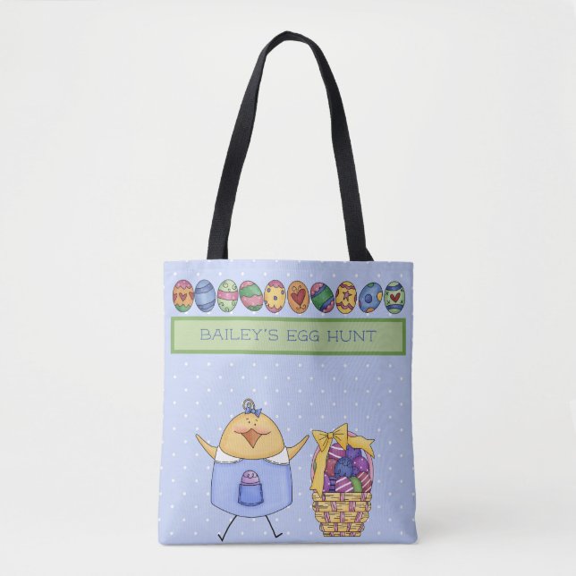Tote Bag Chic de Pâques - Chasse aux Oeufs de Pâques person (Devant)