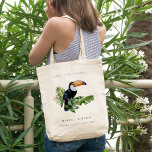 Tote Bag Chic Elegant Tropical Rainforest Toucan Mariage<br><div class="desc">Si vous avez besoin d'une personnalisation supplémentaire,  n'hésitez pas à m'envoyer un message sur yellowfebstudio@gmail.com .</div>