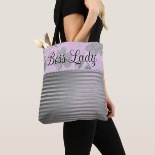 Tote Bag Chic Floral "Boss Lady"