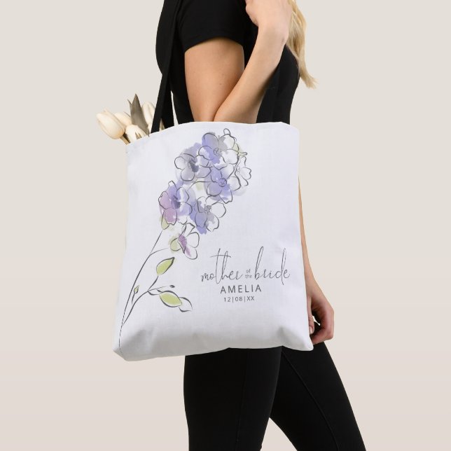 Tote Bag Chic Floral Mariage mère mariée Blackberry ID695 (De près)
