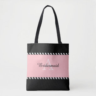 TOTE BAG CHIC FOURRE-TOUT_MODERN MARIAGE BLUSH/NOIR/BLANC