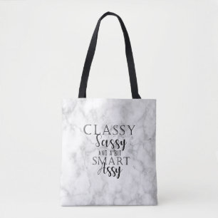 Tote Bag Chic, impertinent et un marbre futé d'Assy de peu