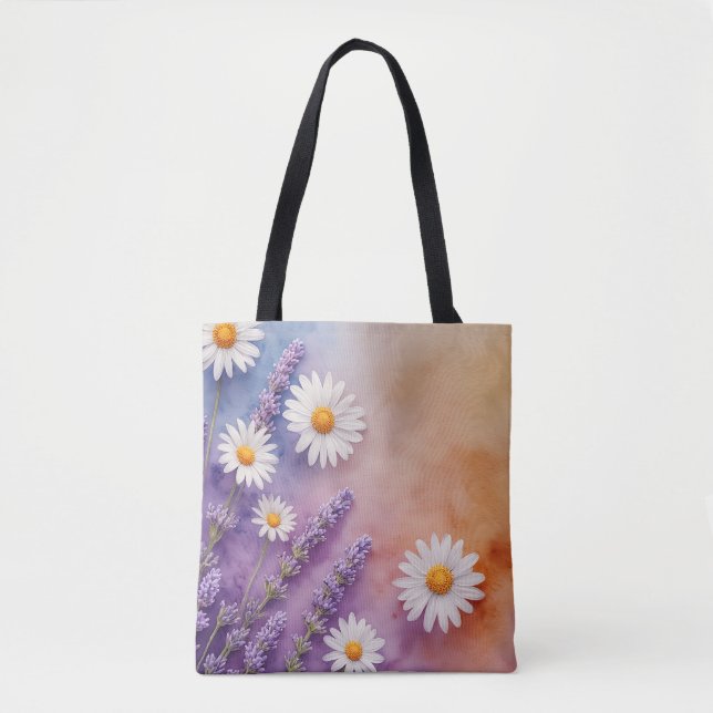 Tote Bag Chic Lavande & Daisy Carrall (Devant)