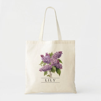 Tote Bag Chic Lilac Floral Botanique-Personnaliser-Budget