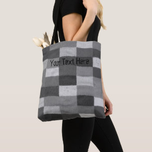 Tote Bag chic minable de patchwork tricoté rétro par style