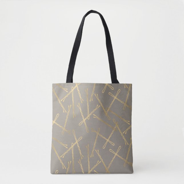 Tote Bag Chic or Bobby Pins Gris (Devant)