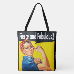 Tote Bag Chic tendance Férocité et Fabuleuse Rosie la Rivet