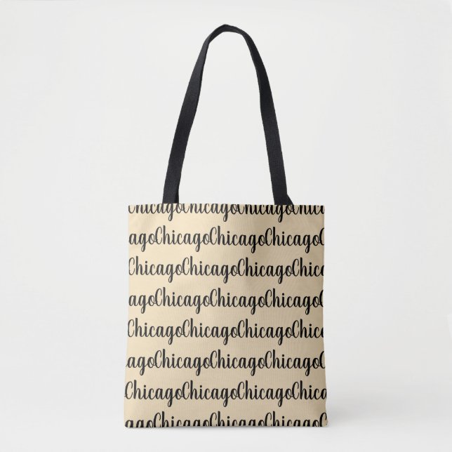 Tote Bag Chicago design moderne fourre-tout (Devant)