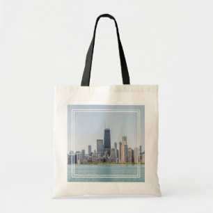 Tote Bag Chicago Skyline Avec Le Lac Michigan