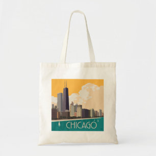 Tote Bag Chicago   Skyline moderne