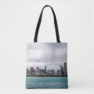 Tote Bag Chicago skylinechicago, skyline, aérien, architect