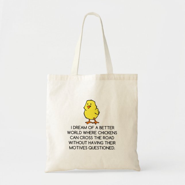 TOTE BAG CHICKEN MOTIVES (Devant)