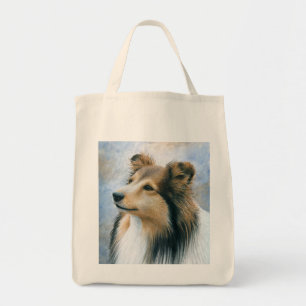 Tote Bag Chien 122 Sheltie Collie