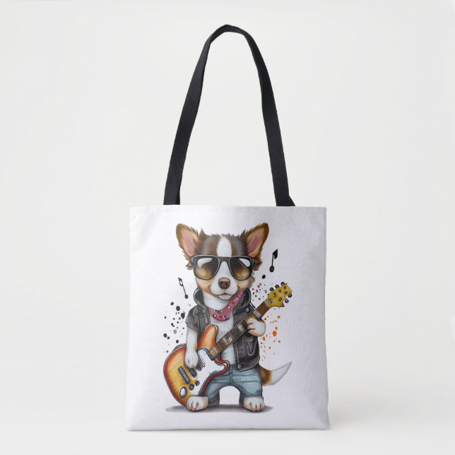 Tote Bag Chien à bascule (un) (Devant)