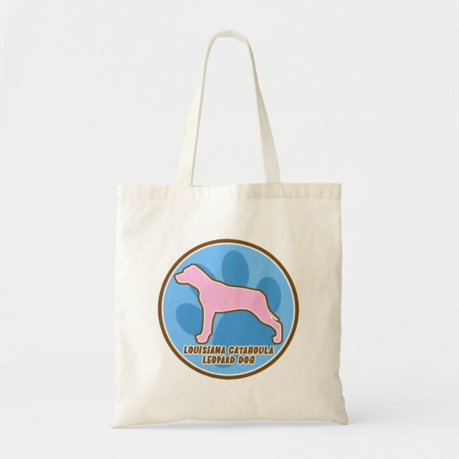 Tote Bag Chien à la mode de léopard de la Louisiane (Devant)